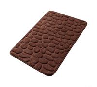 Plush Coral Fleece Shower Mat, Coffee Brown 60x90cm | Step out of the shower onto a thick coral fleece mat that soaks up water and keeps your bathroom floor dry.