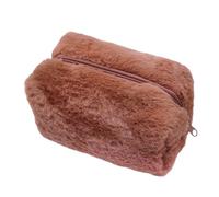 Plush Cosmetic Bag Designed for Women on The Way Features Simple Yet Elegant Look Styles for All Your Makeup Needs Makeup Storage Solution