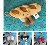 plush cotton cat candy two-color lovely soft two-color keychain croissant plush keychain Cherry plush keychain plush Cherry plush