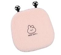 Plush covers for car seats, cute rabbit pattern, winter seat cover, breathable plush cartoon seat covers for cars, for driving, road travel, business travel, commuting, workplace, home