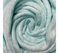 Plush Cuddle Fleece Fabric Material Baby Blue 1MTR