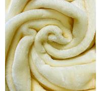 Plush Cuddle Fleece Fabric Material Lemon 1MTR