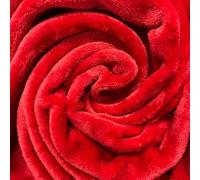 Plush Cuddle Fleece Fabric Material RED 1MTR