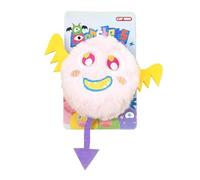 Plush Devil-Eye Cat Toy with Bell, 5.9-Inch Soft and Durable Chew Toy for Kittens and Adult Cats, Crinkle Sound for Self-Play and Mental Stimulation (pink)