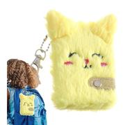 Plush Diary | Cute Cat Notebook for Girls with Keyring