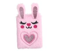 Plush Diary Notebook - Fuzzy Kids Journal With Soft Shiny Cover, Secret Writing Book | Cute Animal Design Encourages Creative Expression Ideal Birthday Christmas New Year Gift Personal Notes School