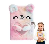 Plush Diary With Lock Kids Journals | Girls Secret 80 Pages Writing Noteboo