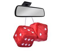 Plush Dice, Hanging Dice for Car, Plush Dice, Car Hanging Plush Dice, Couple Pendant Car with Dots for Car Interior Ornament
