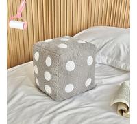 Plush Dice Pillows for Bed, Fun Throwable Cube Dices Pillows, Creative Soft Cute 6 Sided Simulation Dice Pillow for Gaming Room Decor,Couch,Bedroom,Car Seat