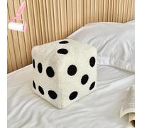 Plush Dice Pillows for Bed, Fun Throwable Cube Dices Pillows, Creative Soft Cute 6 Sided Simulation Dice Pillow for Gaming Room Decor,Couch,Bedroom,Car Seat