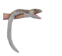 Plush Dinosaur Hand Puppets Ventriloquist Finger Puppets Parent-child Interactive Toys Open Mouth Talking Tyrannosaurus Toys Animal Figures Gift for Kids Boys Girls (Snake)