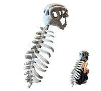 Plush Dinosaur Skeleton Halloween Costumes Headdress Dinosaurs | Dino Fancy Dress, Cosplay Mask, Halloween Outfit, Kids 4-10 Years, Fits Most Adults, Max Head Size 60cm, Spooky Gifts