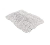 Plush Dog Bed Pad Warm Comfortable Washable for Small Medium Breeds Plush Material 3 Sizes (M)