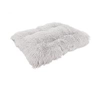 Plush Dog Bed Pad Warm Comfortable Washable for Small Medium Breeds Plush Material 3 Sizes (S)