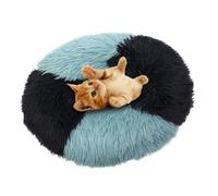 Plush Dog Bed - Round Non Slip Cat Bed | Anti Collapse Pet Accessories | Donut Beds Plush | Pet Supplies Warm For Cats Dogs Rabbits Four Seasons