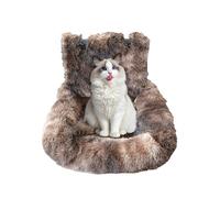 Plush Dog Car Seat - Washable Pet Car Seat | Pet Booster Travel Bed | Waterproof Warm Plush Dog Safety Seats | Comfortable | Padded Breathable For Outdoor