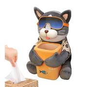 Plush Dog Car Tissue Box | 2-In-1 Dog Tissue Holder | Car Tissue Box And Trash Can | Cartoon Car Trash Bin Car Tissue Dispenser | Animal Tissue Box For Car | Creative Car Armrest Box Garbage Can
