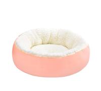 Plush Dog Kennel,Washable Anti-Slip Round Warming Dog Cat Kennel - Washable Comfortable Beautiful Plush Fuzzy Calming Bed for Dogs Cats