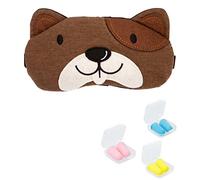 Plush Dog Sleep Eye Masks Animal Mask Detachable Reusable Ice Pack Hot Cold Gel Compress for Tired Puffy Eyes Travel Sleeping Men Women Children Gel Eye Mask Jelly Mask Cooling Eye Mask