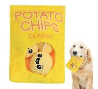 Plush Dog Snack Bag - Squeaky Dog Chew Toy for Teething Interactive Play to Reduce Boredom, Lasting Activity in the Bedroom Yard | Fun Dog Game for Dogs
