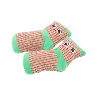Plush Dog Squeaky Chewing Toys: 2Pcs Sock Shaped Molar Toy Pet Squeaky Toys Teeth Grinding Toy for Dog Cat Puppy Pet Birthday
