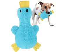 Plush Dog Teether Toys - Soft Crunchy Duck Anti-Tear - Squeak Plush Dog Toy - for Small Medium Large Breeds Indoor Outdoor Garden Camping