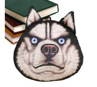 Plush Dog Throw Pillow,Plush Husky Head Cushion | Stuffed Pillow Cushion - for Home Office Apartment College Dorm Farmhouse Car Interior Living Room Bedroom