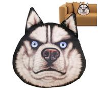 Plush Dog Throw Pillow | Soft Plush Husky Head Cushion - Stuffed Dog Pillow,for Home Apartment Hotel College Dorm Farmhouse Car Interior Living Room Bedroom