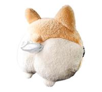 Plush Dog Tissue Holder, Soft Animal Napkin Organizer, 10x6 Inch Auto Box with Elastic Strap, Fuzzy Puppy Paper Container, Vehicle Ornament with Cute Style, Driving Accessory for Sedan Truck
