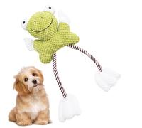 Plush Dog Toad With Crissing Sound And Whistle - Plush Animals For Dog - For Puppy Breed Chewing Dental Cleaning Aggressive Chew