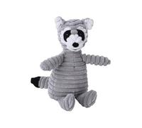 Plush Dog Toy Animals Shape Bite Resistant Squeaky Toys Corduroy Dog Toys For Small Large Dogs Puppy Pets Training Accessories(Raccoon)