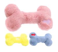 Plush Dog Toy Bone - Soft Interactive Singing Toy for Puppies, 18 x 10 cm, Durable, Soft Pet Toy, Fun Bone Shaped, Squeaky Chew Toy