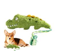 Plush Dog Toy - Dog Toy in Crocodile Shape, Cuddly Toy, Squeaky, Realistic Chewer, Soft for Bite Training, for Indoor and Outdoor Use, at Home, in the Park, for Playing with Pets