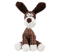 Plush Dog Toy Durable Stuffed Animal Plush Chew Toy With Squeak Cute Plush Dog Toy For Small To Medium Dogs Christmas Things for Dogs (C, One Size)