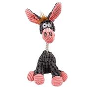 Plush Dog Toy Durable Stuffed Animal Plush Chew Toy With Squeak Cute Plush Dog Toy For Small To Medium Dogs Christmas Things for Dogs (B, One Size)