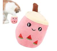 Plush Dog Toy, Soft Bubble Tea Plush, Stuffed Animal Pillow, Cartoon Hugging Cushions, Dog and Cat Pillow For Doggy And Cat Comfort And Plays, 8x11cm, About 50g