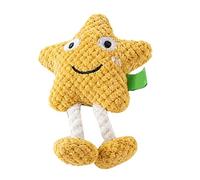 Plush Dog Toy Star Shape Squeaky Grinding Teeth | Plush Puppy Chew Toys for Puppies Small Medium Large Dogs Pet Lovers Home Outdoor Indoor Living Room