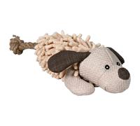 Plush dog toy with rope Trixie