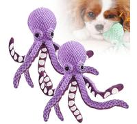 Plush Dog Toys, 2025 New Octopus Dog Toy, 2025 New Squeaky Dog Toy, Soft Adorable Stuffed Animal for Dogs & Kids, Interactive Chew Toy with Squeaker for Large Small M Cuddly Pet Indoor (A*2)