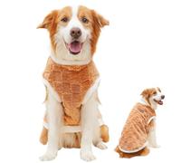 Plush Dog Vest for Winter Windproof Soft Warm Dog Clothes Winter | Soft Small Medium Large Breeds Winter Accessories Cold Weather Outdoor Adventures Dog Walking Running Daily Stroll Jo