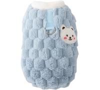 Plush Dog Vest, Pet Clothing Puppy Pajamas, Dog T-Shirts, Puppy Birthday Outfit, Dog Fleece Jacket, Small Dog Coat, Dog Winter Sweater, Christmas Dog Sweater, Female Dog Clothes (Color 2, Small)