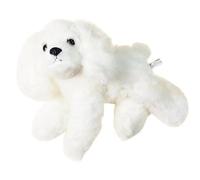 Plush dog white 25x24cm