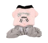 Plush Dog Winter Clothes, Warm Thick 4 Legged Pet Cold Weather Outfit, Cute Splicing Design Jacket with Snap Closure for Medium Large Dogs like Husky Labrador (5XL)