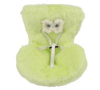 Plush Doll Car Seat with Safety Belt - Soft for mini Sofa for 10-17cm Figures, Air Vent Clip Display Stand(Green)