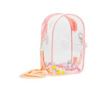 Plush Doll Display Crossbody Bag With Adjustable Hanging Shoulder Rope Zippered Design For 15CM Anime Figure Doll Cotton Display Bag