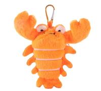 Plush Doll Keychain Cartoon Soft Simulation Animal Bag Pendant Kawaii Collection Ocean Animal Coin Purse Home Decor(Orange)