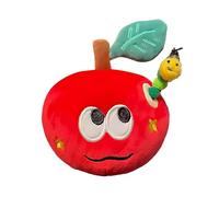 Plush Doll - Plush Toy with Surprise Worm, Realistic Rag Doll with Red , Hidden Toy Pendant in Animal Fruit Shape, Cute Decoration for Children and Adults at Home