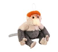 Plush Doll - Proboscis Monkey Stuffed Animal | Realistic Soft Cute Animals Collection, Stuffed Animal Plushs Dolls Monkey For Family Friends Adults Teens Youth, Plush Cute Animals Collection