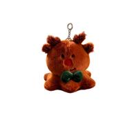 Plush Doll Stuffed Animal Pendant Soft Plush Figure with Keychain Deer
