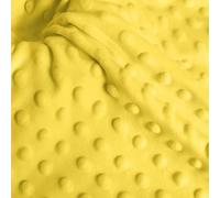 Plush Dot Blanket Fabric by The Yard,157cm Wide Minky Fabric,DIY Projects Supplies,Minky Dot Sewing Cloth for Pillow Covers,Quilting,Cushions,Patchwork (Gold Yellow,1 Yard pre Cut)